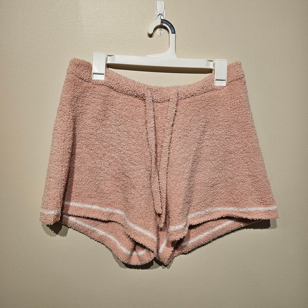 Barefoot Dreams Cozychic Knit Medium Pale Pink Lounge Shorts